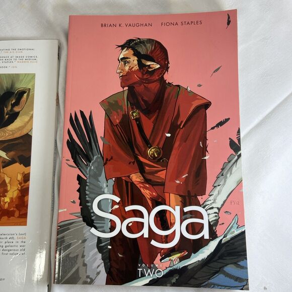 Saga Books 1 - 4 Brian K. Vaughan Fiona Staples Graphic Novel Comic - Picture 8 of 16